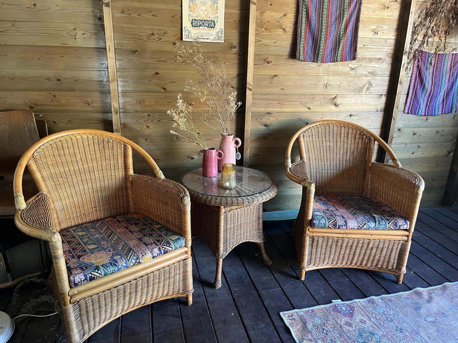 Rotan stoelen met (of zonder) tafel, Ophalen, Gebruikt