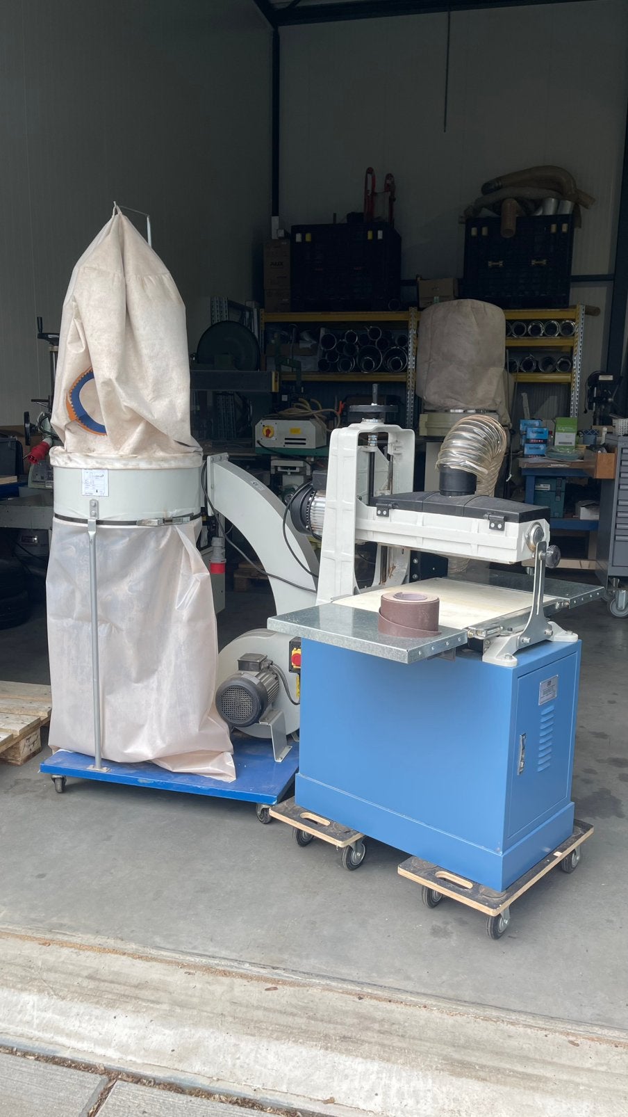 HBM MS3140 cilinderschuurmachine met afzuiger, Doe-het-zelf en Verbouw, Ophalen of Verzenden