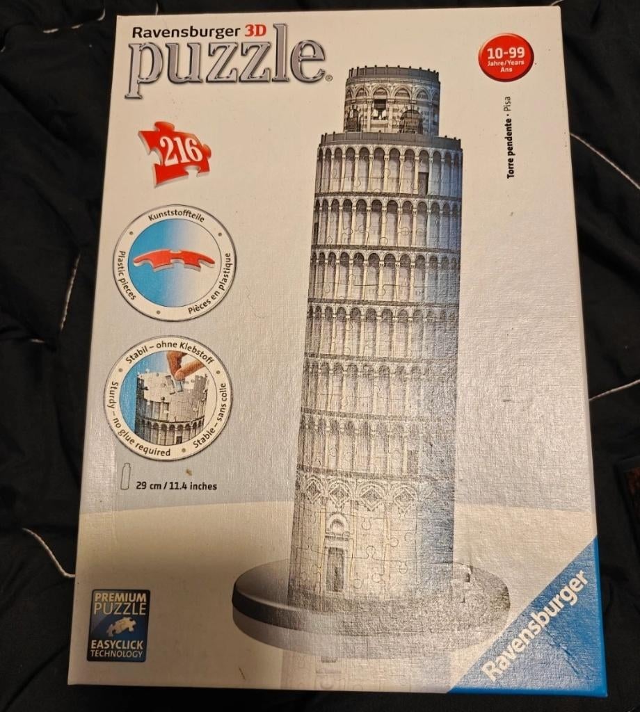 3D puzzel toren van Pisa, Ophalen of Verzenden, Minder dan 500 stukjes, Zo goed als nieuw, Rubik's of 3D-puzzel
