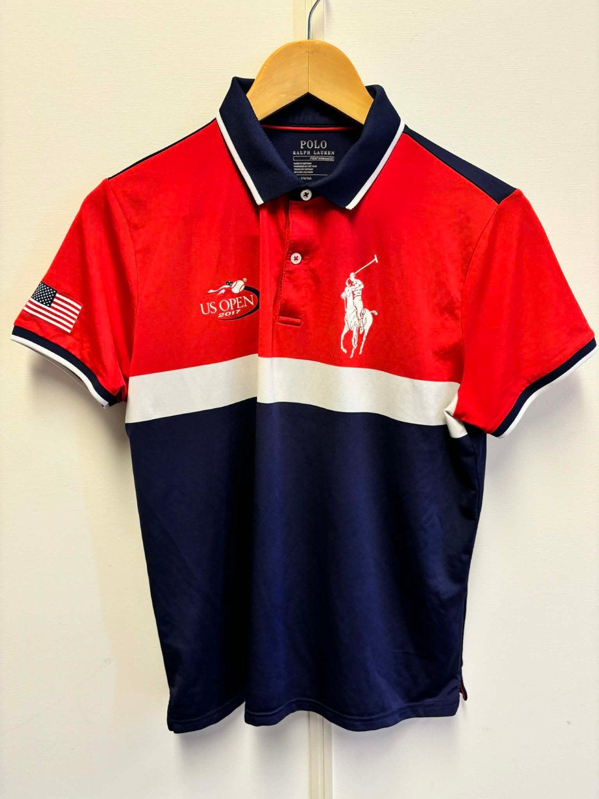 Polo Ralph Lauren US Open 2017 Performance Poloshirt, Maat 52/54 (L), Meerkleurig, Ophalen of Verzenden, Polo Ralph Lauren