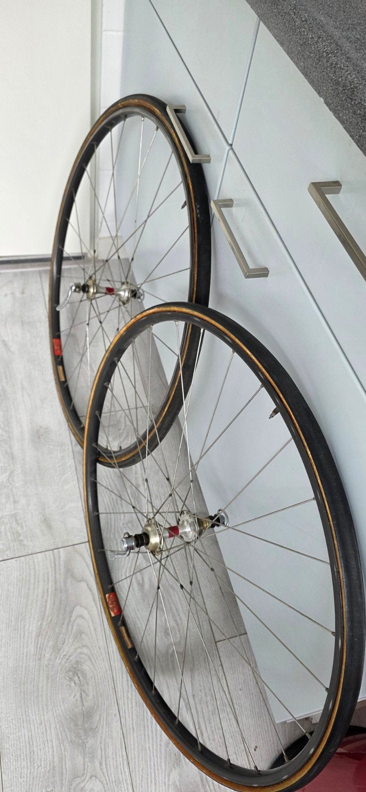 Campagnolo Record 32 spaaks wielen - Amstel Bier ploeg, Gebruikt, Campagnolo Record, Racefiets, Ophalen