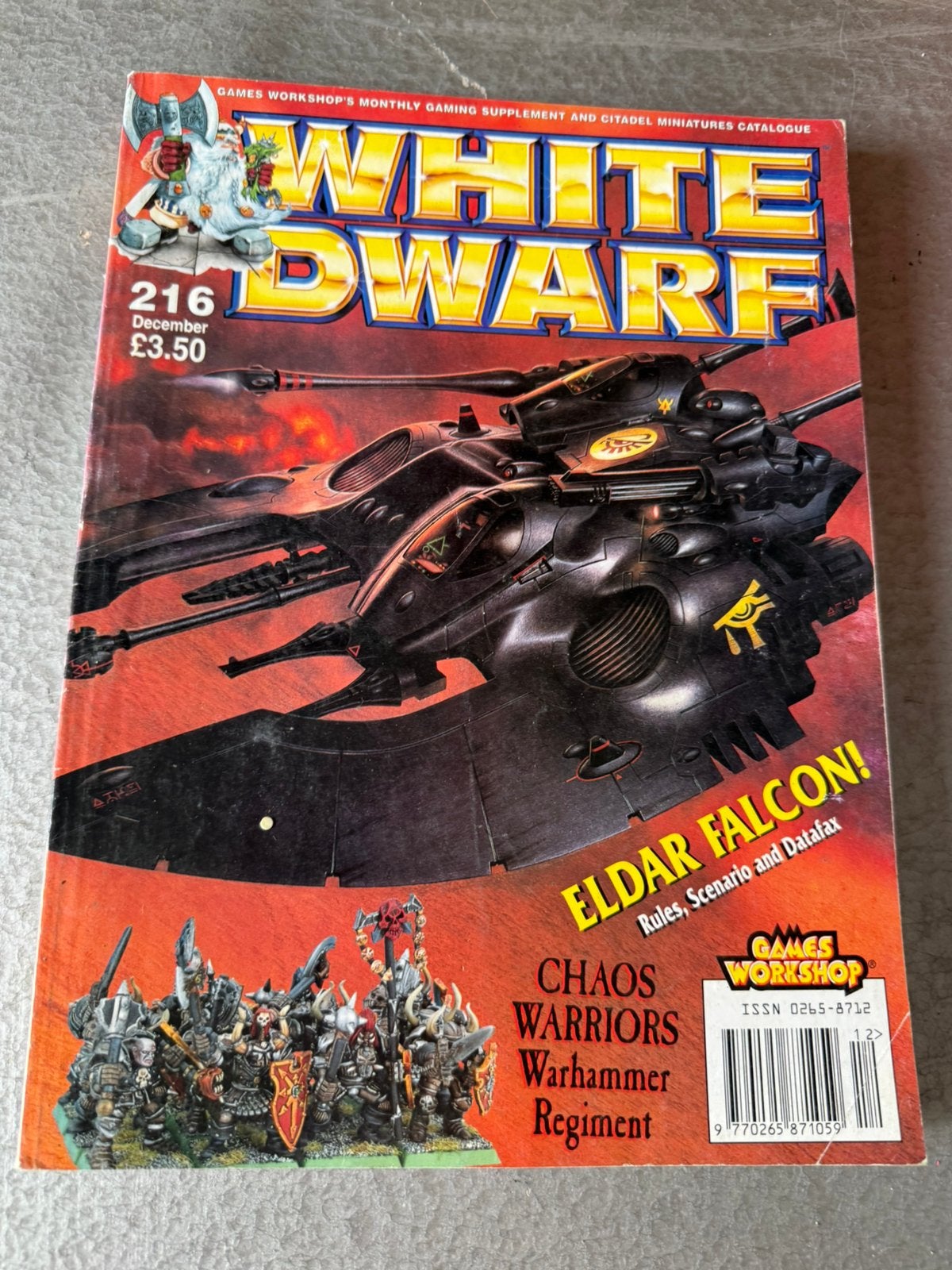White Dwarf 216 dec 1997, Hobby en Vrije tijd, Wargaming, Ophalen of Verzenden, Gebruikt, Warhammer, Boek of Catalogus