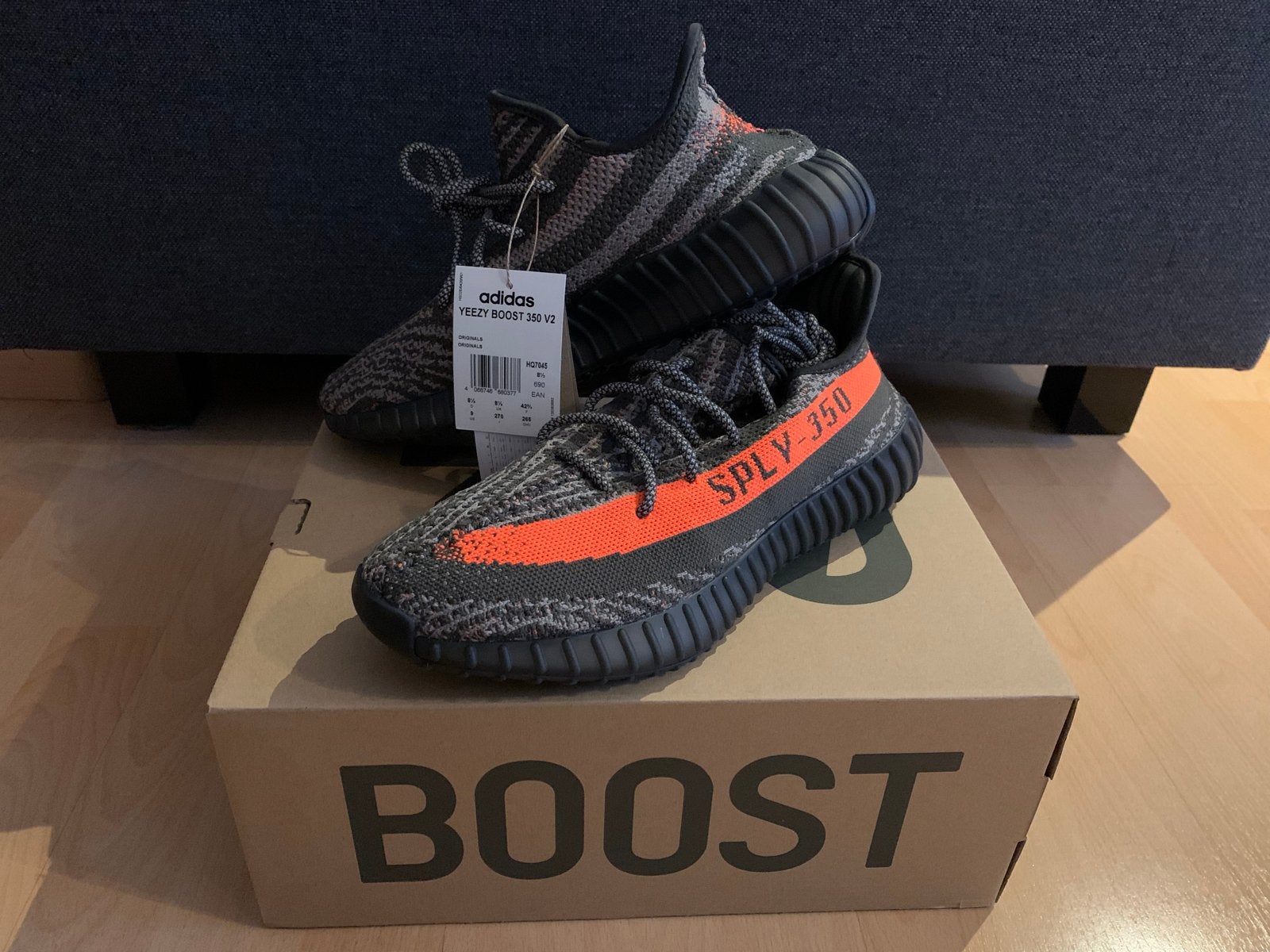 Adidas Yeezy Boost 350 V2 Granite/Core Black/Red HQ2059, Kleding | Heren, Schoenen, Ophalen, Nieuw, Overige kleuren, Sneakers of Gympen