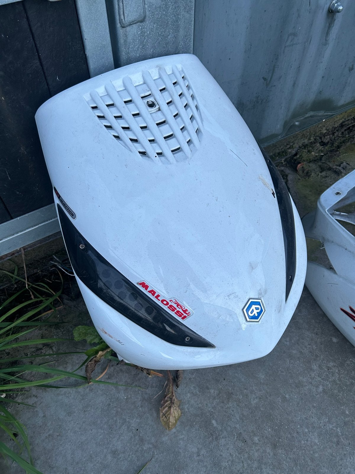 Witte Piaggio Zip Kappenset met Ledjes, Ophalen of Verzenden, Gebruikt, Kap, Piaggio