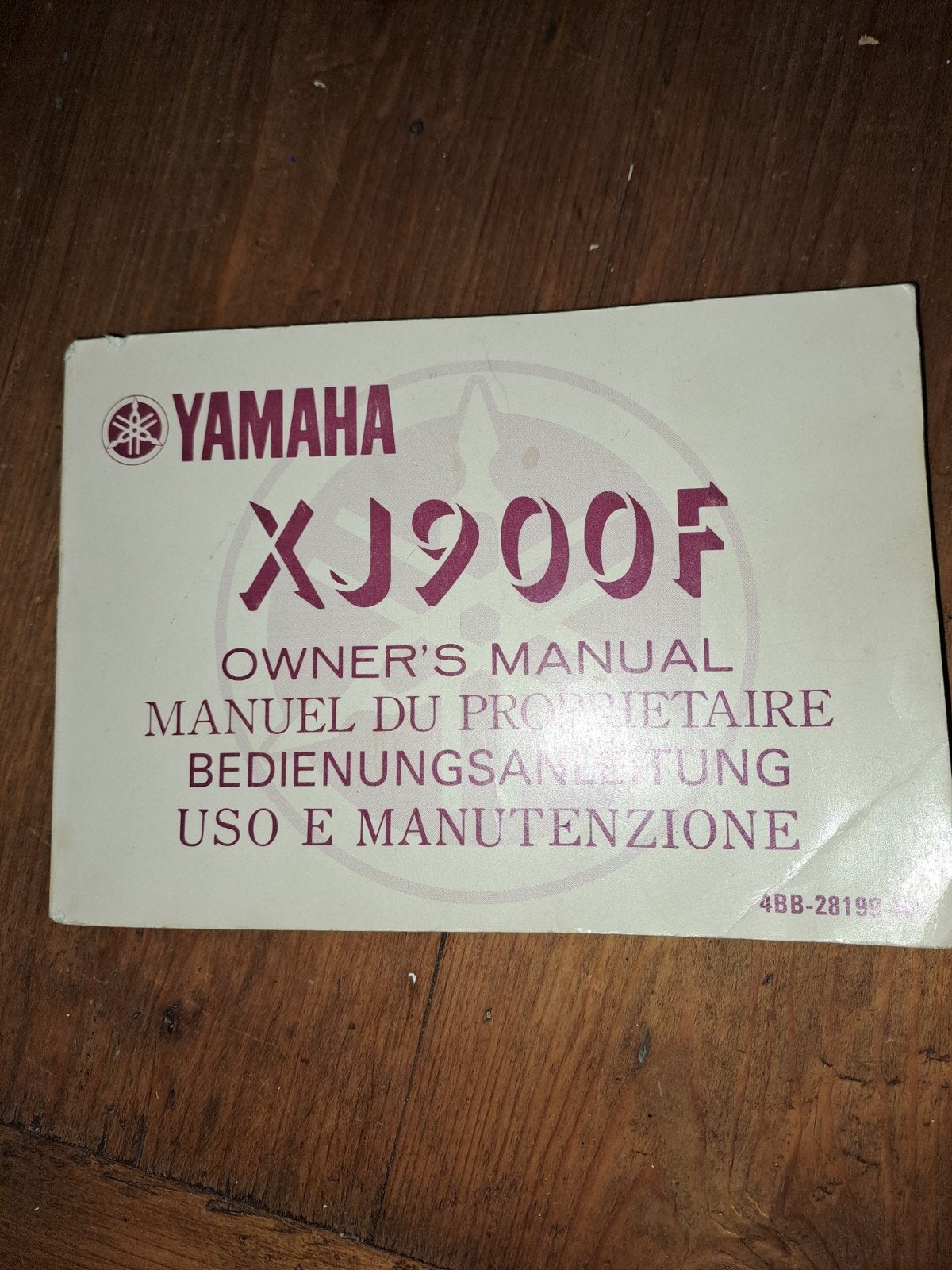 Yamaha XJ900F Gebruikershandleiding - Owners Manual, Motoren, Ophalen of Verzenden, Yamaha