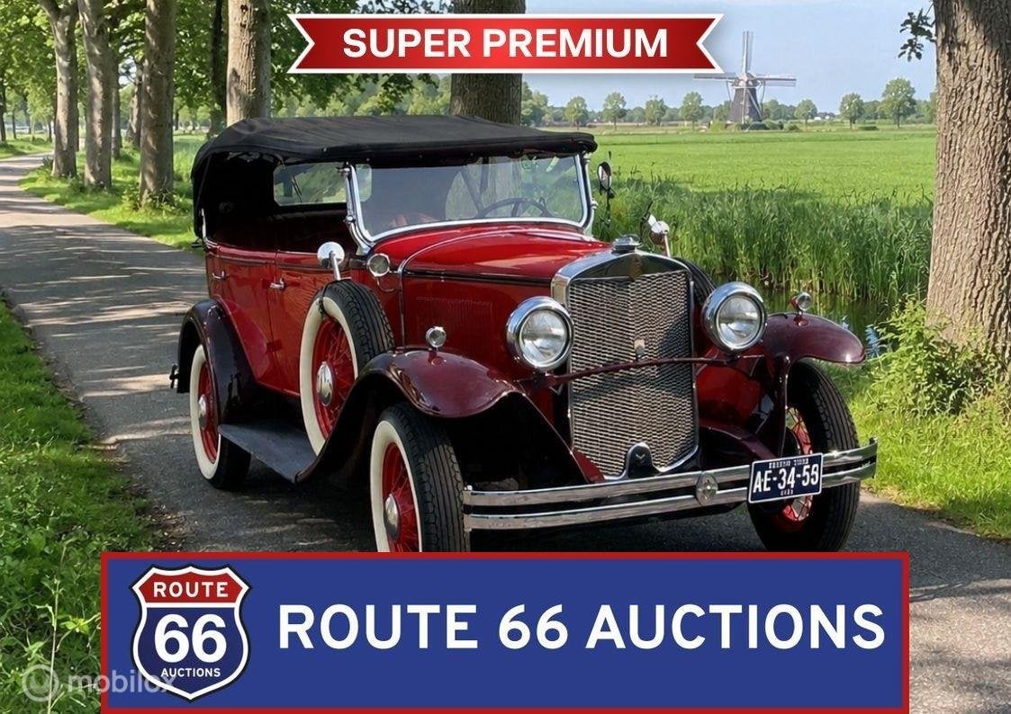 Graham-Paige Phaeton | 1930 | Route 66 Auctions, Auto's, Overige merken, Overige carrosserieën, Zwart, Bedrijf