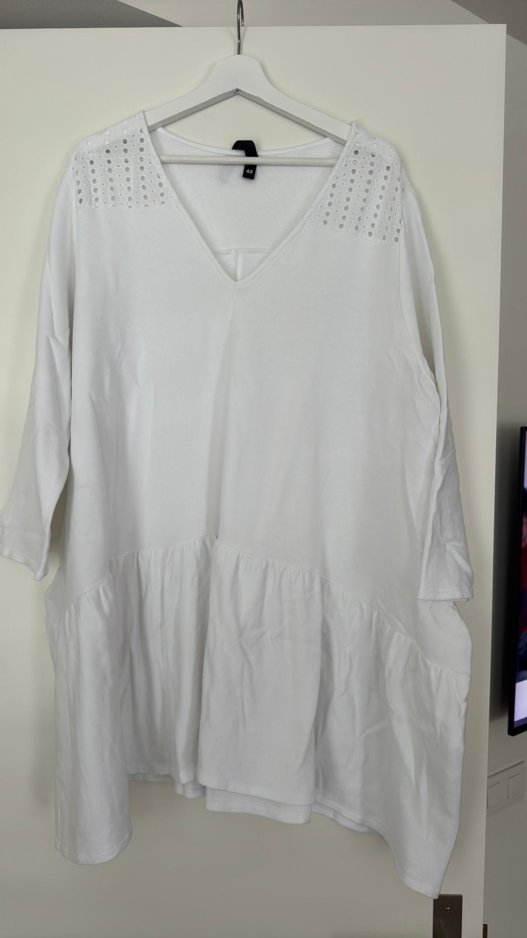 10 days jurk, Kleding | Dames, Jurken, Wit, Maat 42/44 (L), Ophalen of Verzenden, Zo goed als nieuw