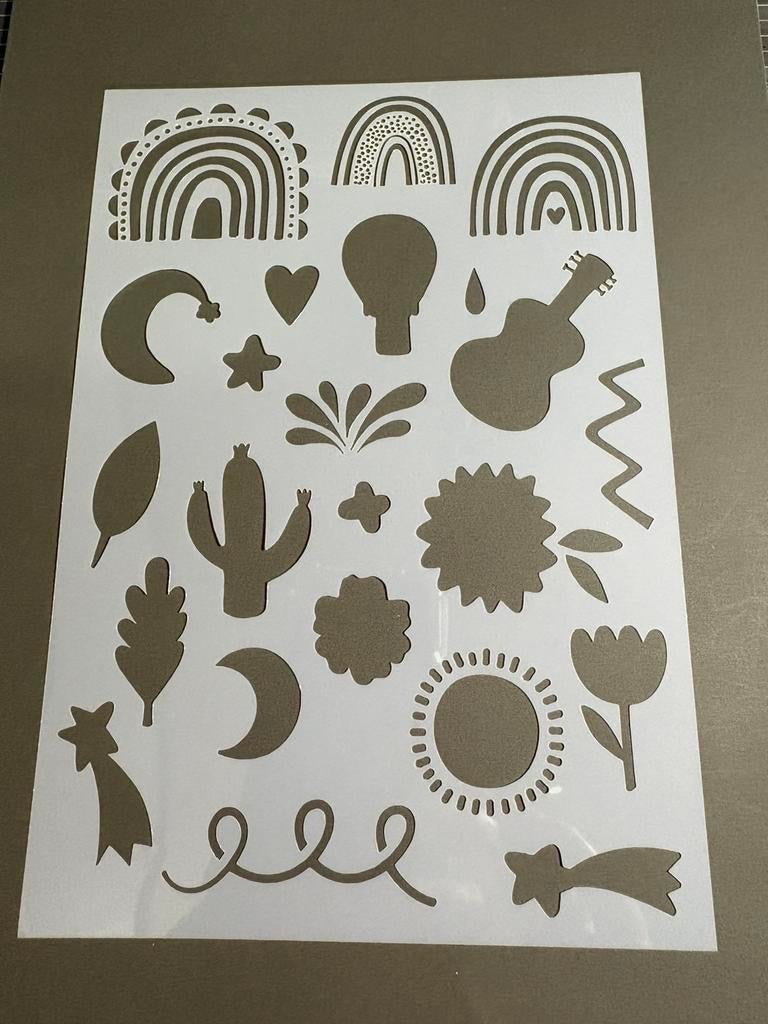 Scrapbook stencil 5, Hobby en Vrije tijd, Scrapbooking, Ophalen of Verzenden, Zo goed als nieuw, Frame of Mal