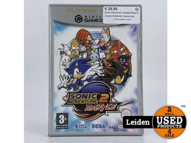 Sonic Adventure 2 Battle Player's choice | Nintendo Gamecube, Spelcomputers en Games, Nintendo, Gebruikt, Support@nintendo.com