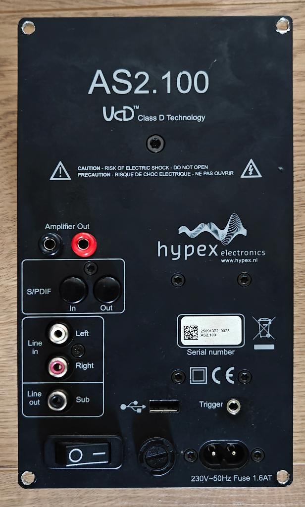 Hypex plate amps 2x AS2.100 + DS 1.2 + Tang Band sub, Audio, Tv en Foto, Versterkers en Receivers, Ophalen of Verzenden, Gebruikt