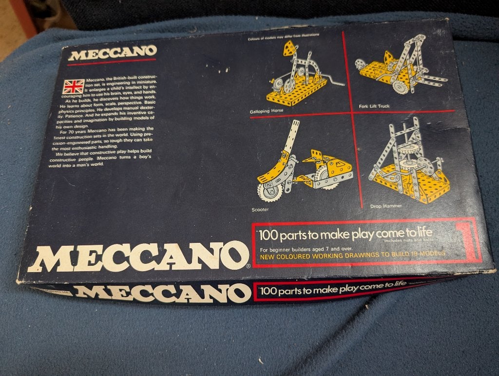 Mecano klein doosje met extra boekjes, Ophalen of Verzenden