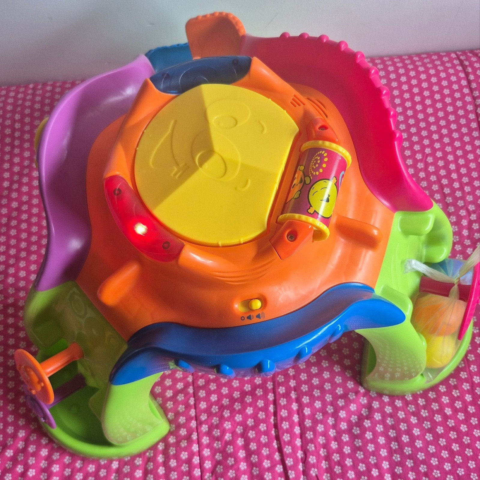 Fisher Price Speeltafel Kermisattractie + Vtech Nijlpaard, Ophalen of Verzenden, Zo goed als nieuw, Speelset, Met geluid