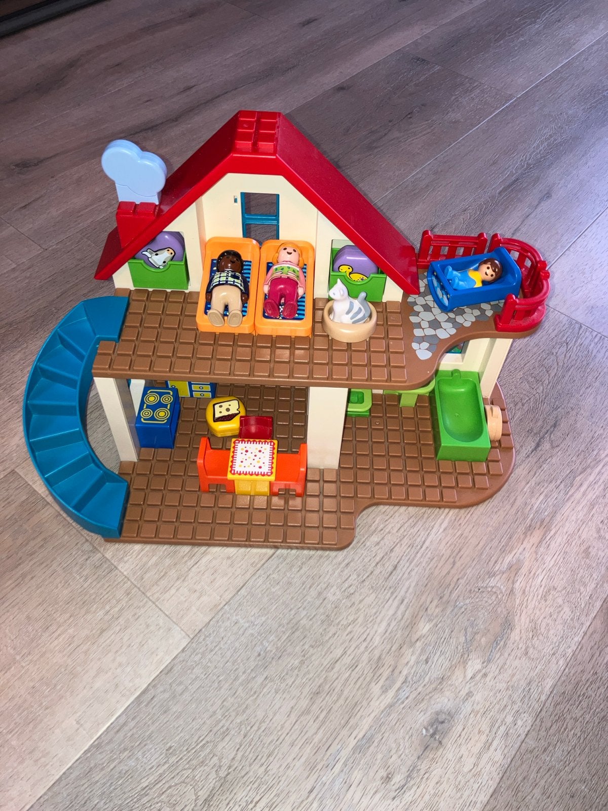 Playmobil 123 Poppenhuis met figuren en meubels, Ophalen, Gebruikt, Poppenhuis