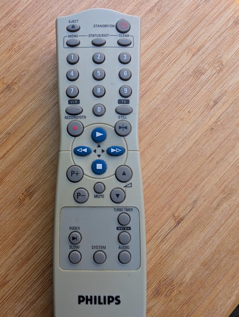 Afstandbediening Philips, Ophalen of Verzenden, Gebruikt, Origineel, Vhs