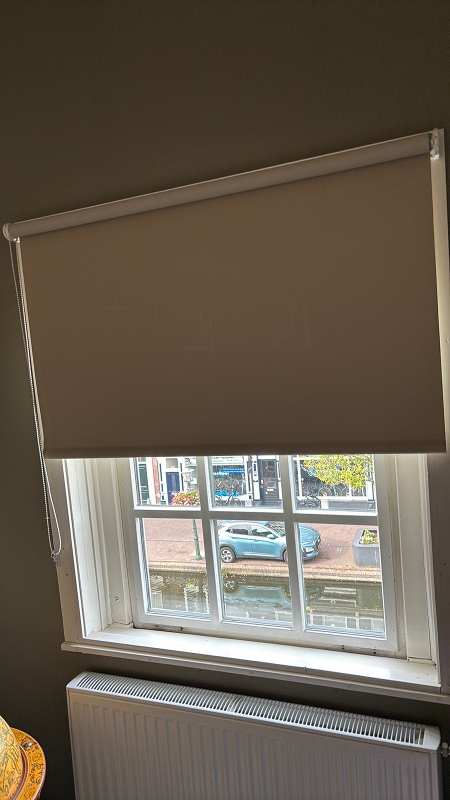 Rolgordijn beige verduisterend Veneta, Huis en Inrichting, Ophalen of Verzenden, Zo goed als nieuw