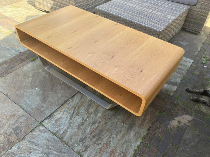 Salontafel, notenhout, rechthoekig 120 x 60 x 36 cm, Ophalen