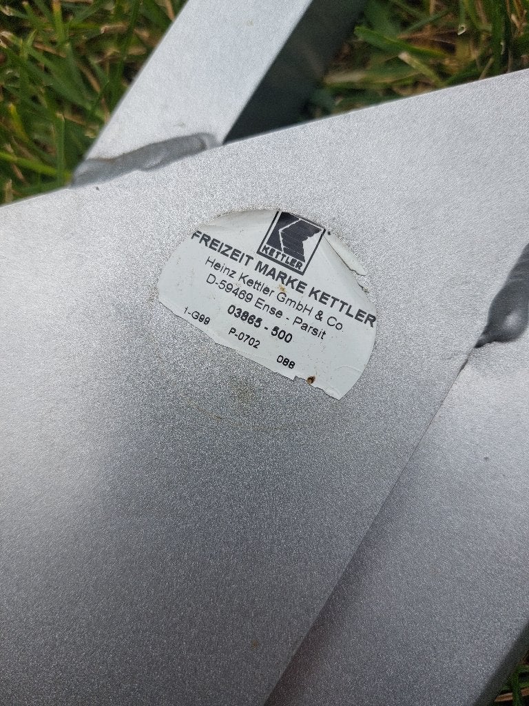 Kettler tuintafel, Ophalen, Gebruikt, Rechthoekig, Aluminium