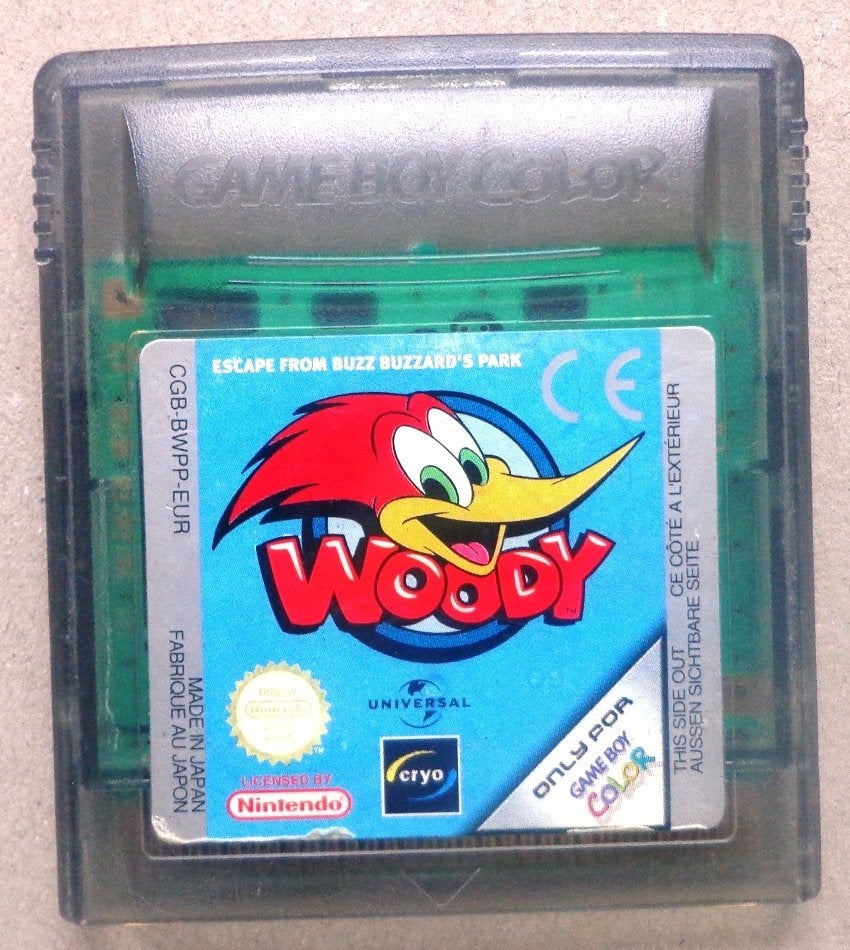 Woody Woodpecker voor de Gameboy Color en Advance, 1 speler, Ophalen of Verzenden, Gebruikt, Vanaf 3 jaar