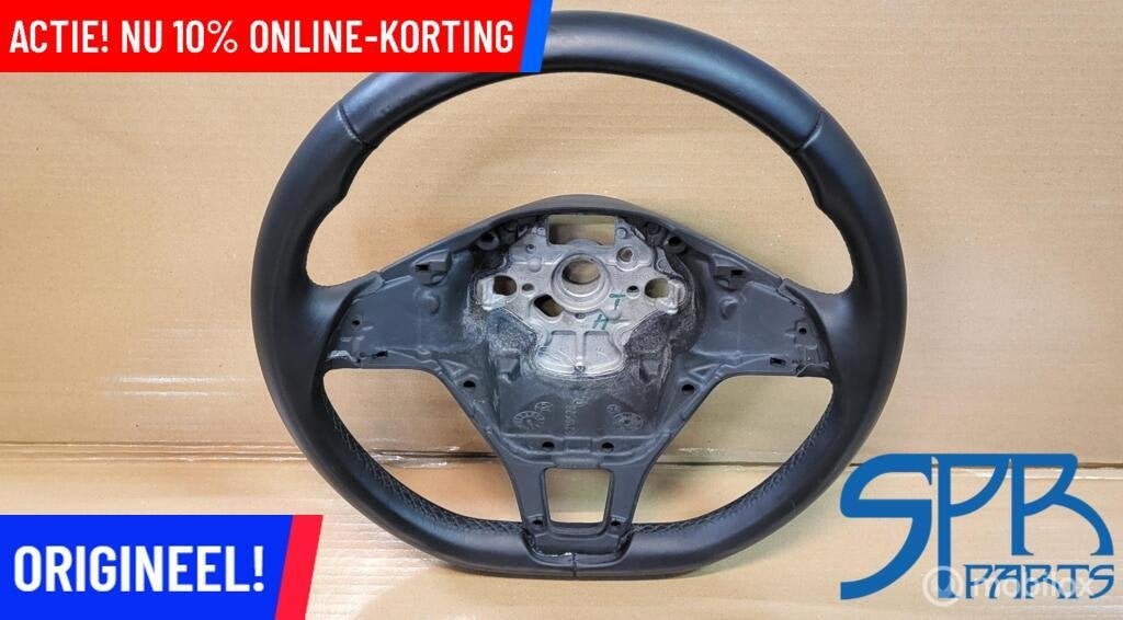 Vw GOLF 7 VII LEDER STUUR KAAL LEDEREN STUURWIEL 5G0419091