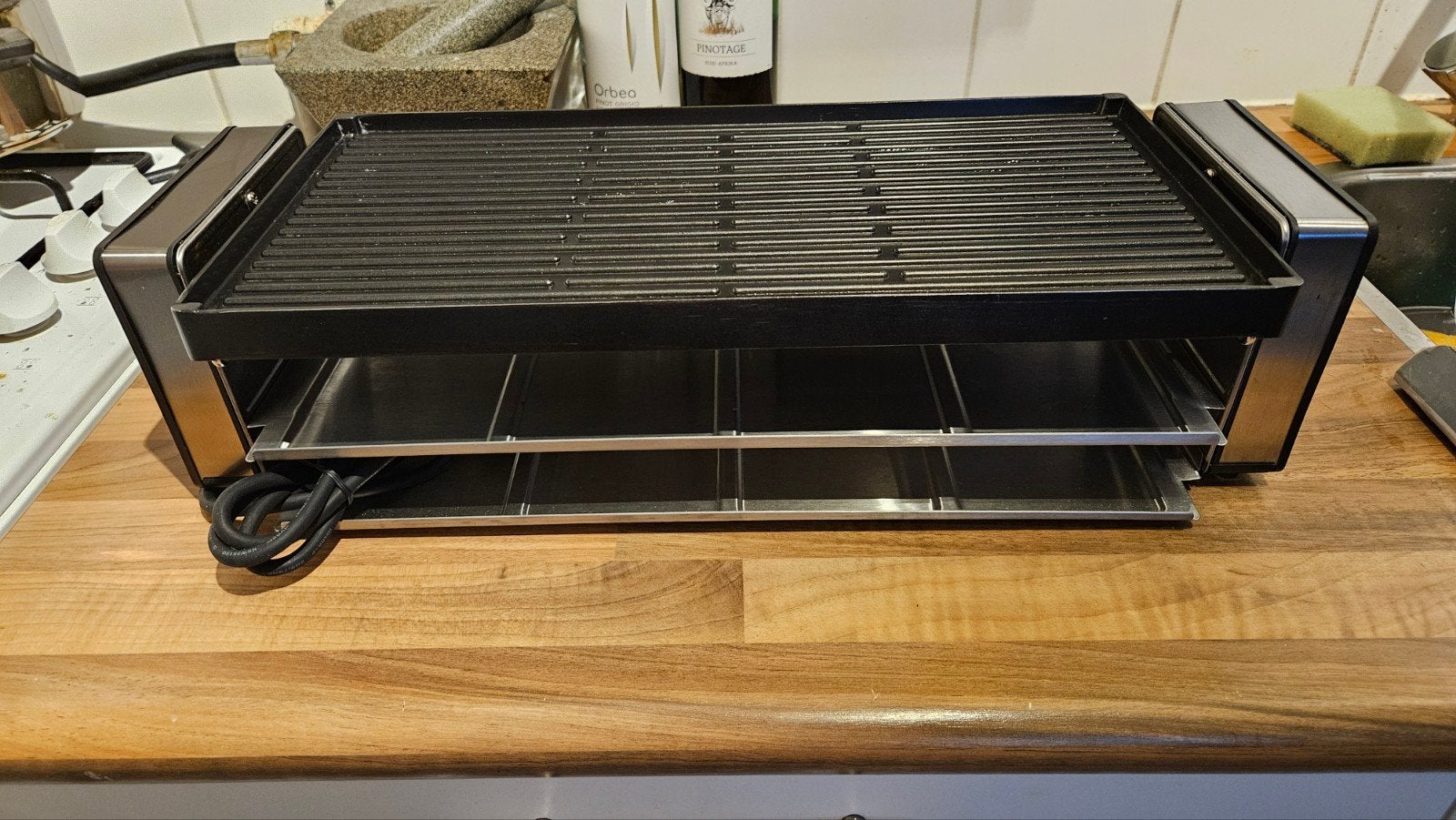 UNOLD Raclette Finesse Grill met 8 Pannetjes, Ophalen, Zo goed als nieuw
