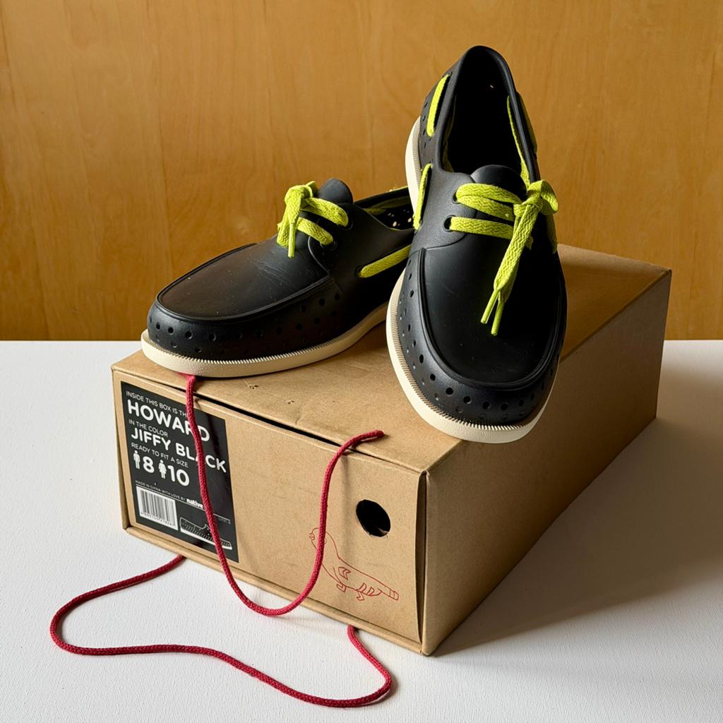 Native schoenen zwart lichtgewicht US 8 / EU 41 nette staat, Ophalen of Verzenden, Zo goed als nieuw, Zwart