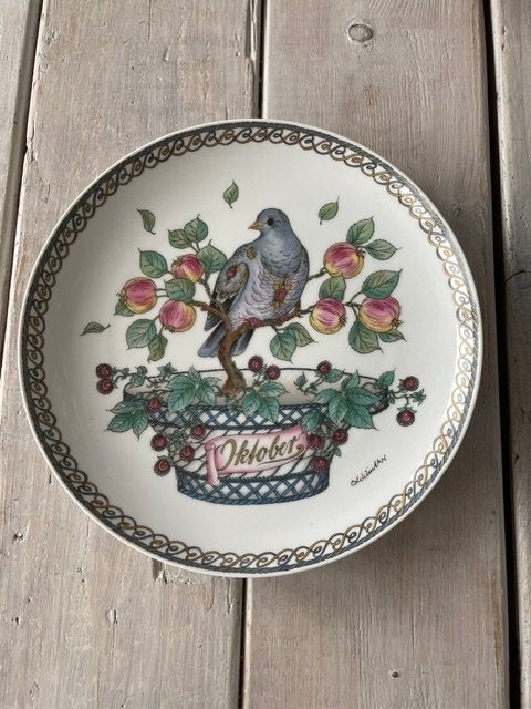 Vintage wandbord vogel. Hutschenreuther ole winther oktober, Ophalen