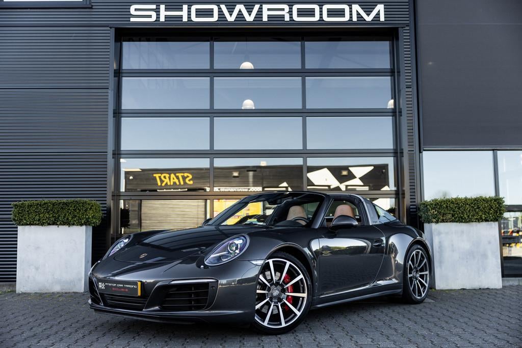 Porsche 911 991.2 3.0 Targa 4S, Carbon, 18-wegs NL Auto, Chr, Auto's, Porsche, Gebruikt, Euro 6, Cabriolet, 4 stoelen