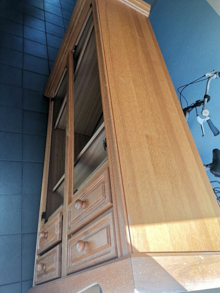 Houten buffetkast breda, Ophalen, Gebruikt, Met deur(en), 200 cm of meer