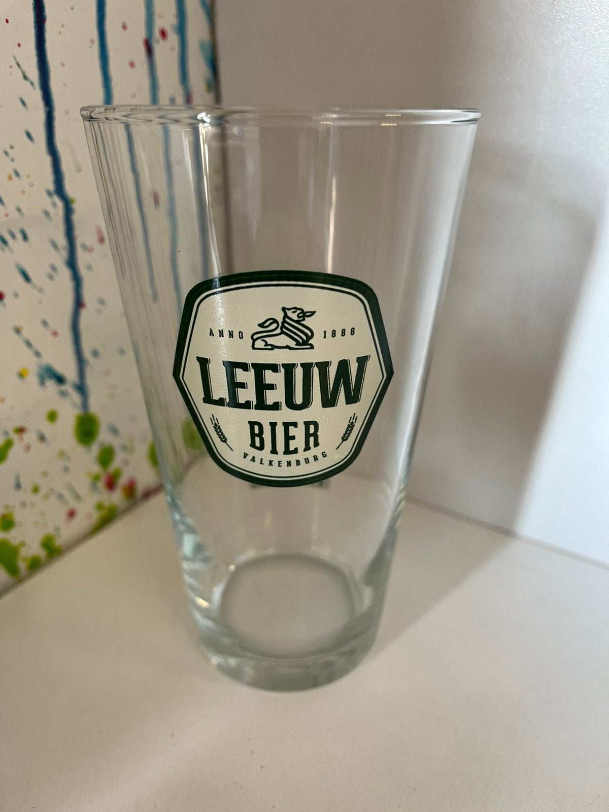 Leeuw bier glazen set van 12 glazen, Verzamelen, Ophalen of Verzenden, Nieuw, Glas of Glazen, Leeuw