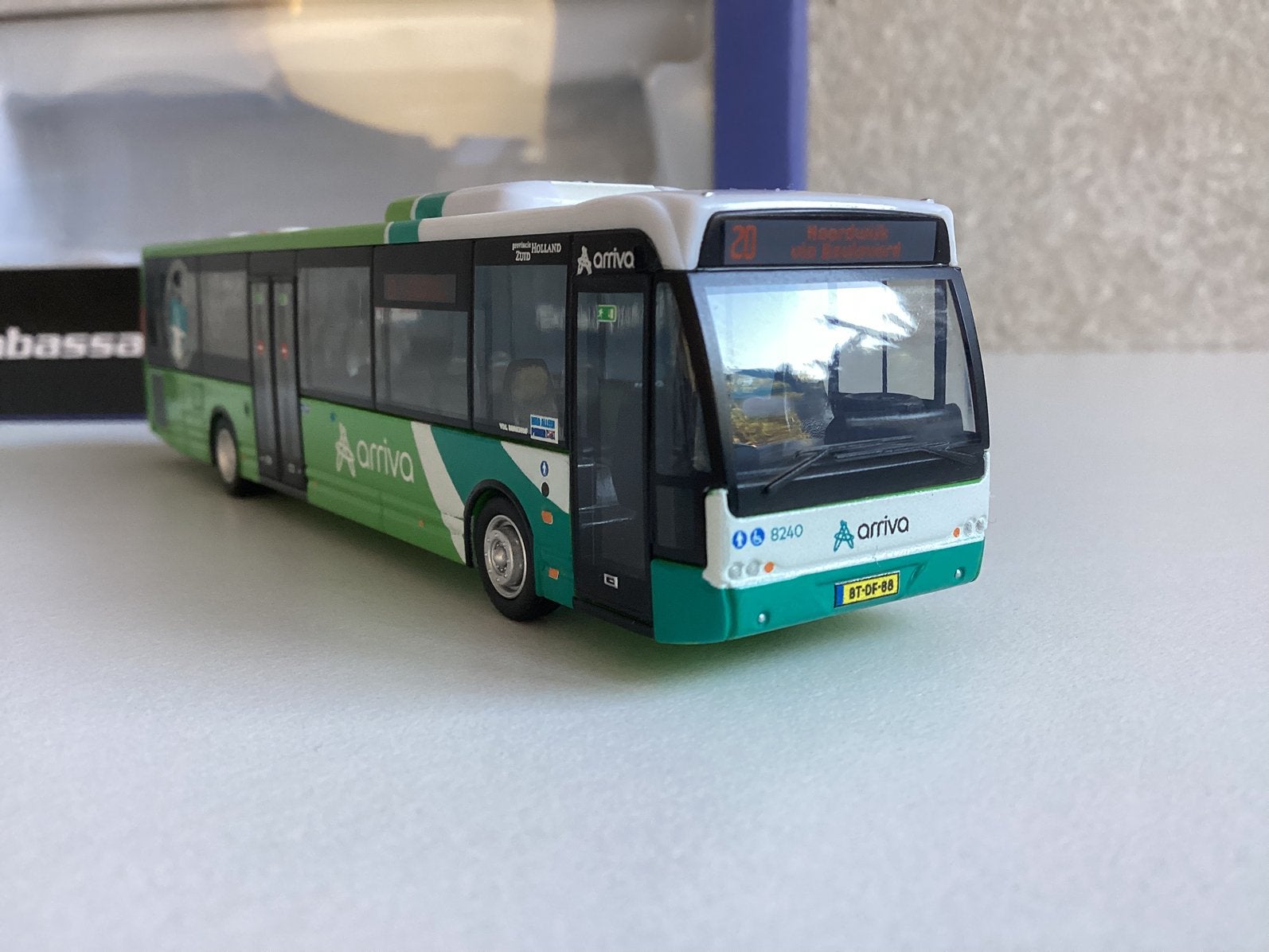 VDL Ambassador Arriva Zuid-Holland (20 Noordwijk) 1:87 Nieuw, Ophalen of Verzenden, Nieuw, Bus of Vrachtwagen, Overige merken