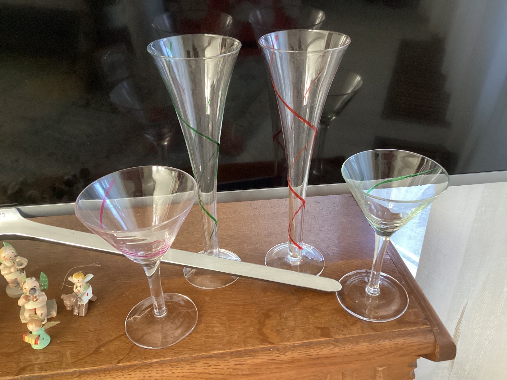 Design geblazen glas /  champagne 25 cocktail  15 cm, Ophalen of Verzenden
