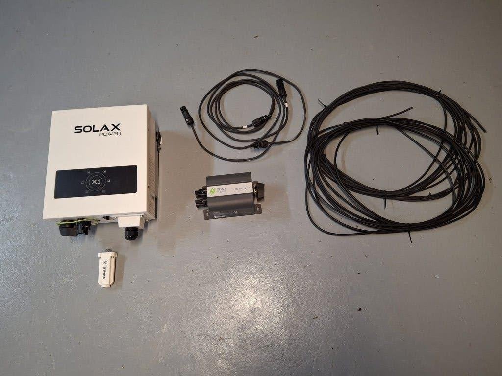 SolaX X1-1.5-S-D Omvormer – Werkend + Wifi Dongle & Kabels, Ophalen, Gebruikt, Overige merken, Omvormer
