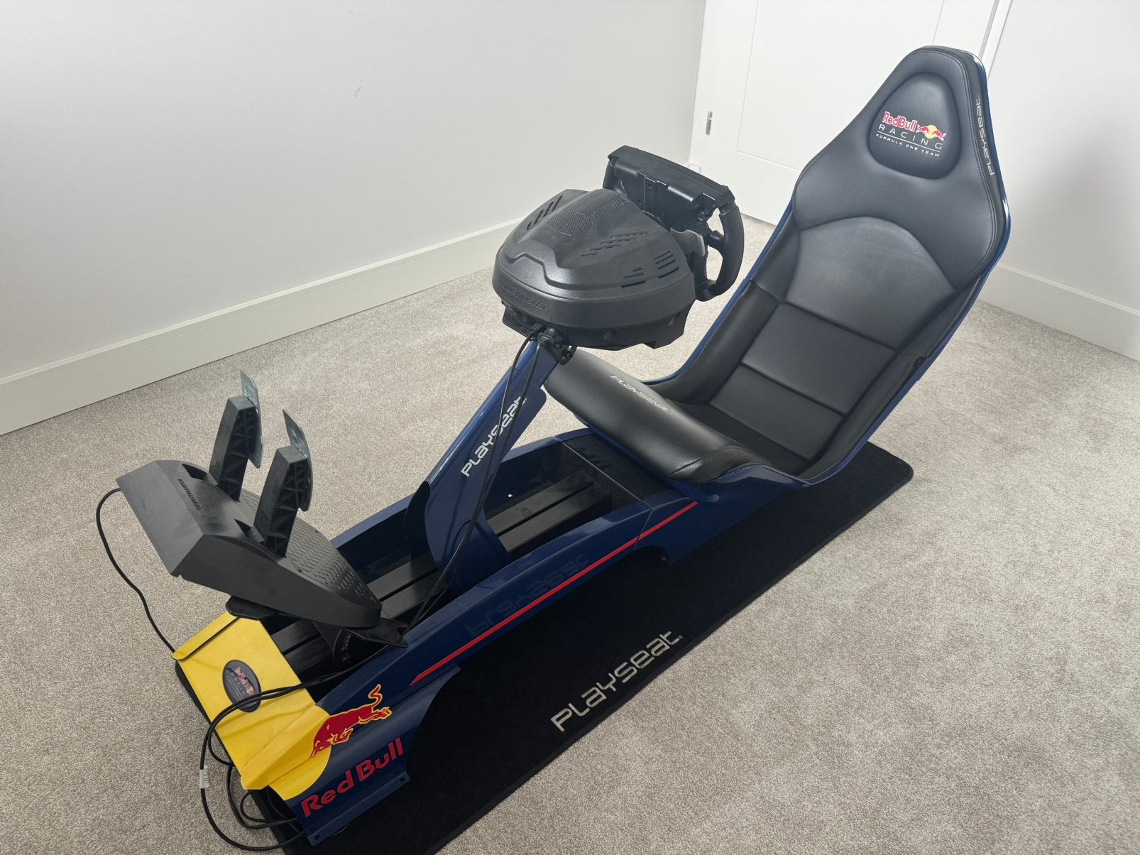 F1 Playseat Red Bull + Thrustmaster T300RS + add ons, Ophalen, Gebruikt, Playseat of Racestoel, PlayStation 3