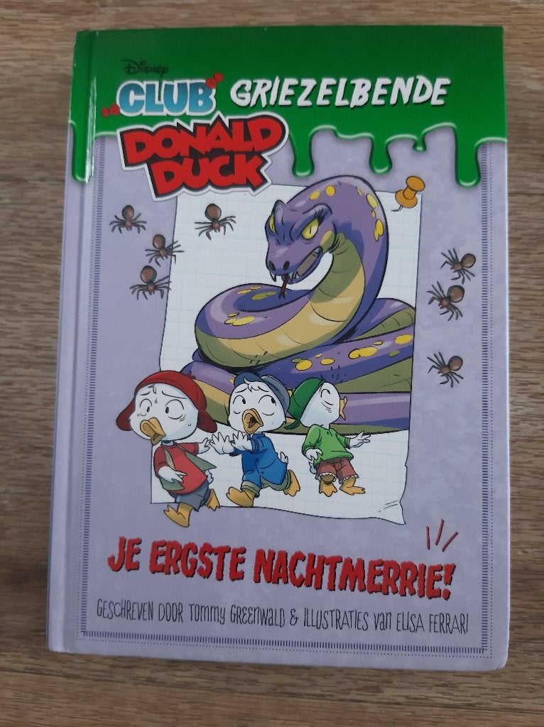 Club Griezelbende Donald Duck hardcover, Eén stripboek, Ophalen of Verzenden, Zo goed als nieuw