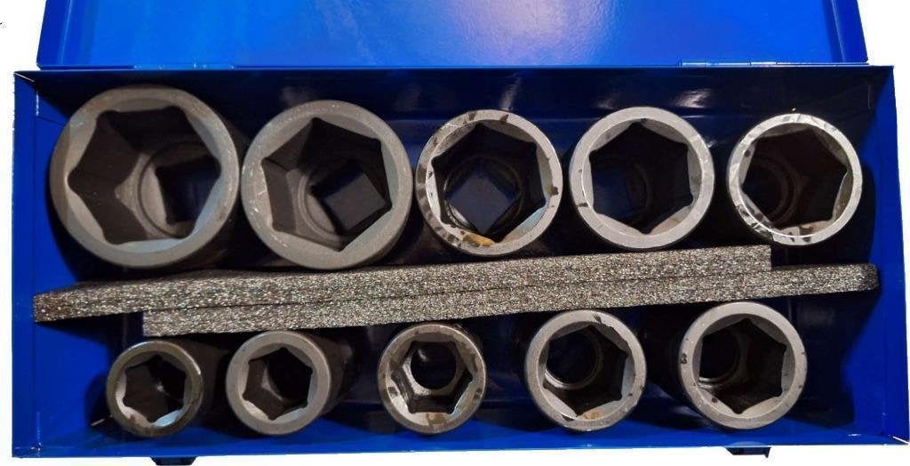 Krachtdoppen 1" - 10dlg. Groot – Nieuw, Auto diversen, Autogereedschap, -, -, Nieuw, Ophalen of Verzenden