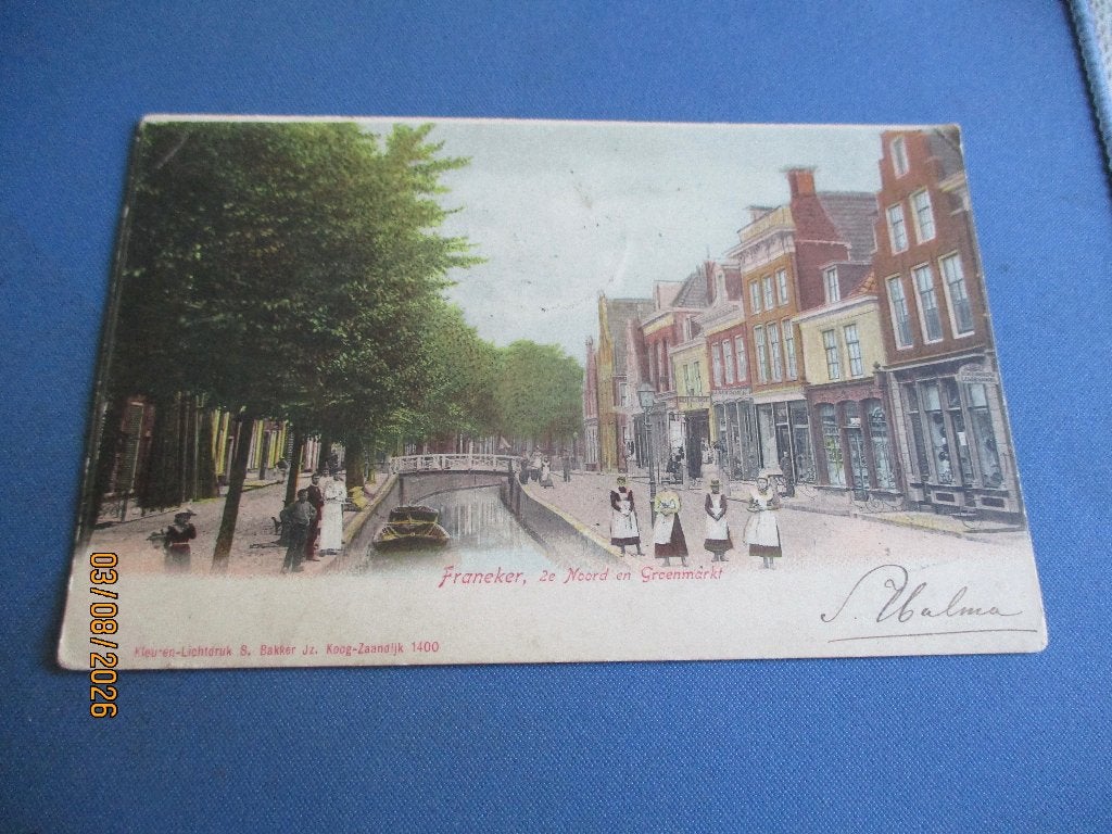 Franeker (1903), Ophalen of Verzenden, Voor 1920, Gelopen, Friesland