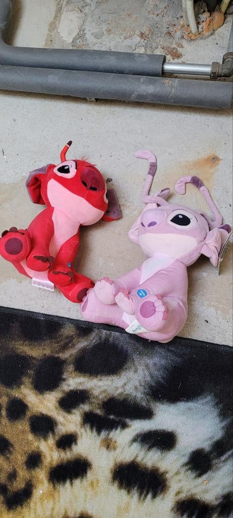Disney Lilo & Stitch Knuffels: Stitch en Angel, Disney, Overige typen, Ophalen of Verzenden, Zo goed als nieuw