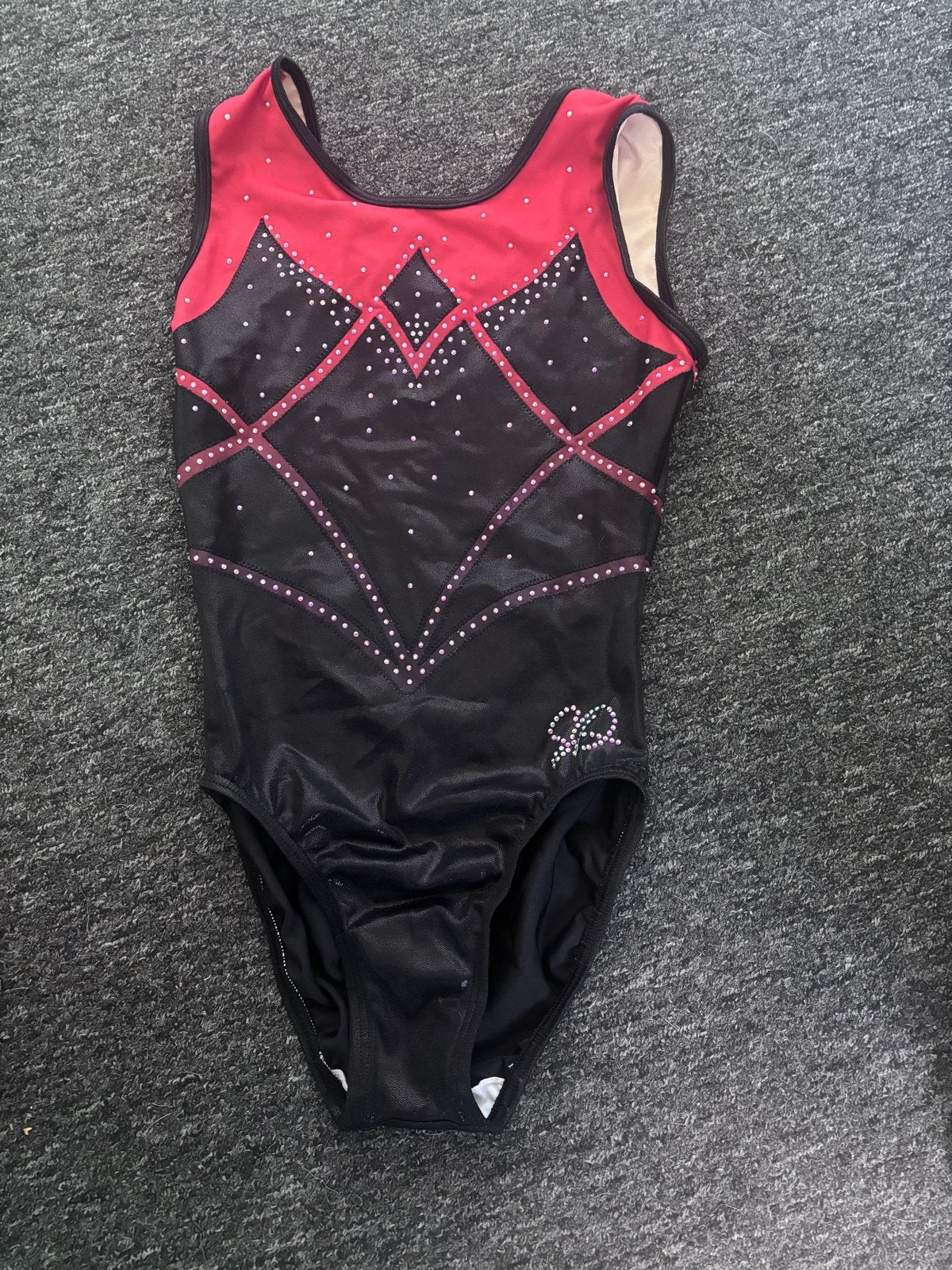 Turnpakje (Sparta Malden) met strass steentjes - Zwart/Rood, Ophalen of Verzenden, Gedragen, Zwart, Overige typen
