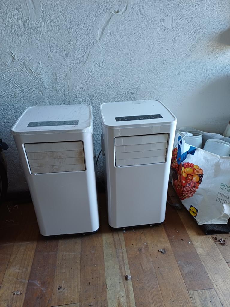 Diverse mobiele airco's weinig gebruikt zelfs nog een nieuw, Ophalen, Minder dan 60 m³, 3 snelheden of meer, Zo goed als nieuw