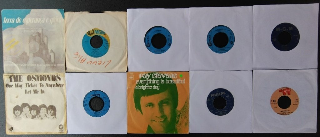 Set 7: 10 singles jaren 70, Gebruikt, Originele persing, 7 inch, Ophalen of Verzenden
