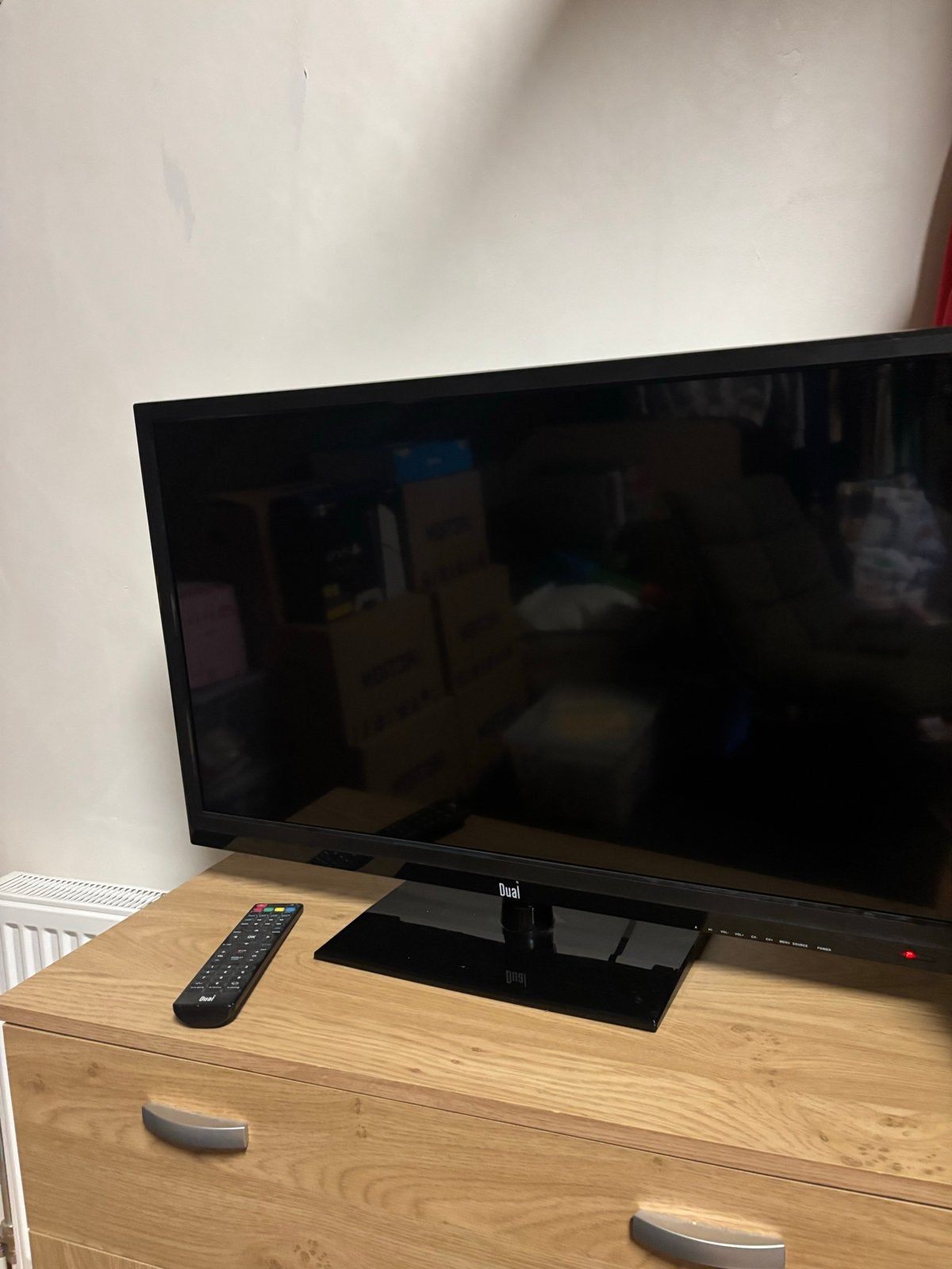 Dual LED TV met ingebouwde DVD-speler - 32 inch, 80 tot 100 cm, Ophalen, Overige merken, Gebruikt
