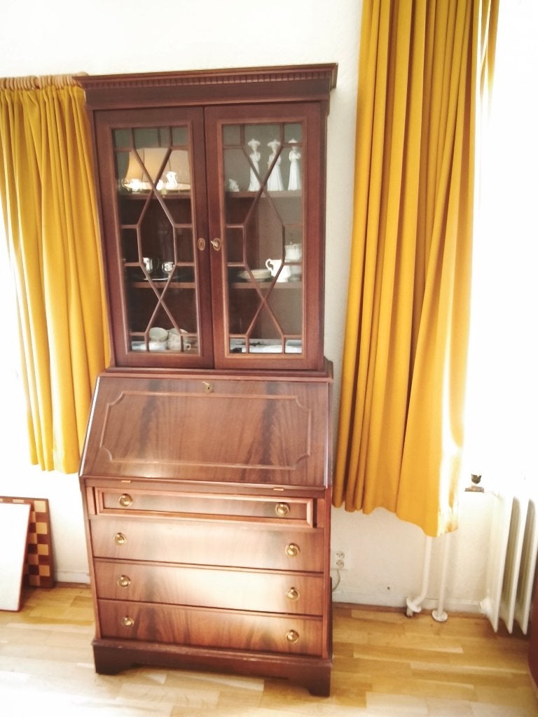 Prachtige Engelse mahoniehouten secretaire, Huis en Inrichting, Ophalen, Zo goed als nieuw, Klassiek