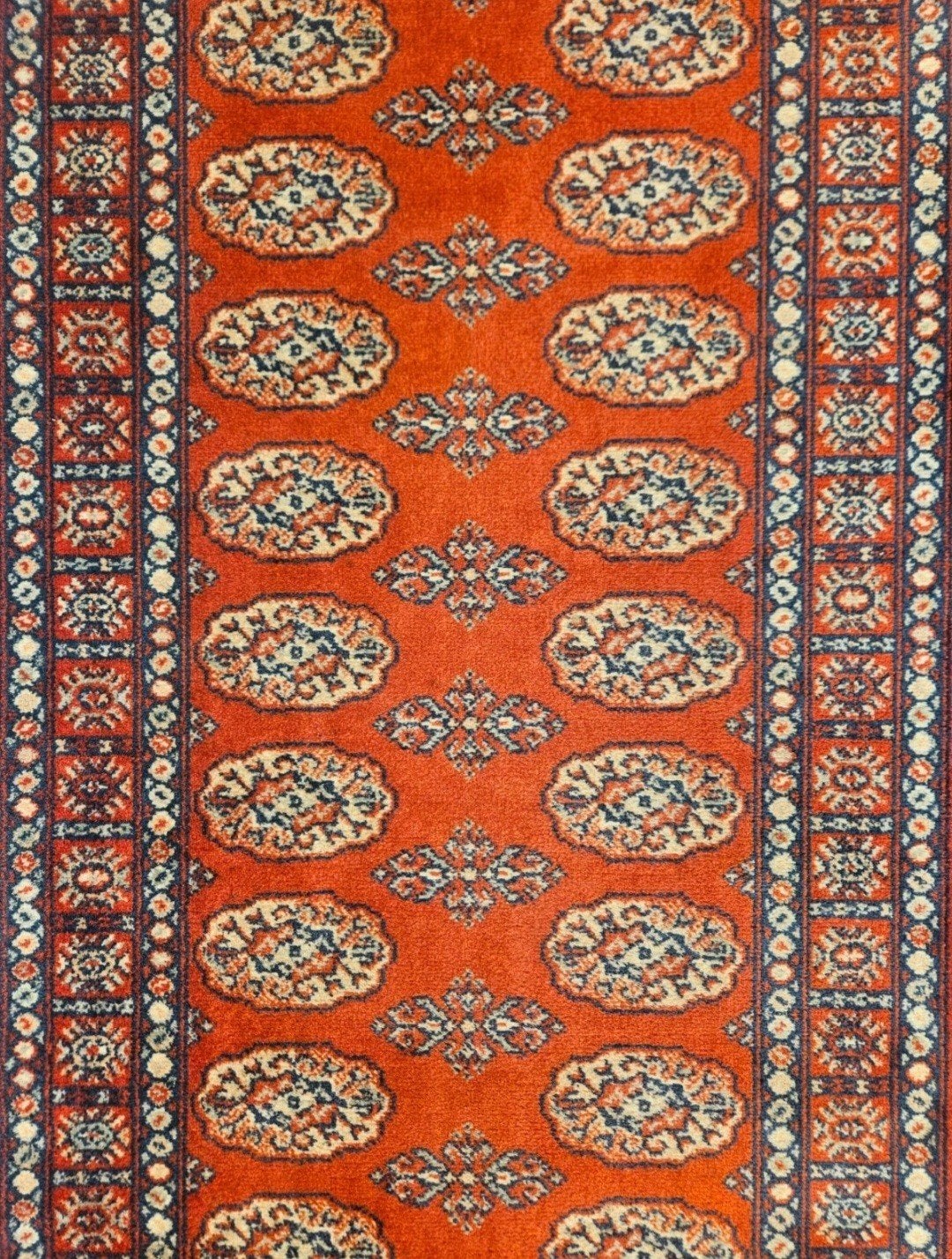Vintage oosters wol Bouchara tapijt loper rood 80x248cm, 200 cm of meer, Www.hypepopup.nl, Zo goed als nieuw, Www.hypepopup.nl