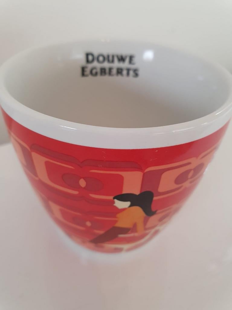 Douwe Egberts mok zonder oor DE, Ophalen of Verzenden, Overige stijlen, Kop(pen) en/of Schotel(s)