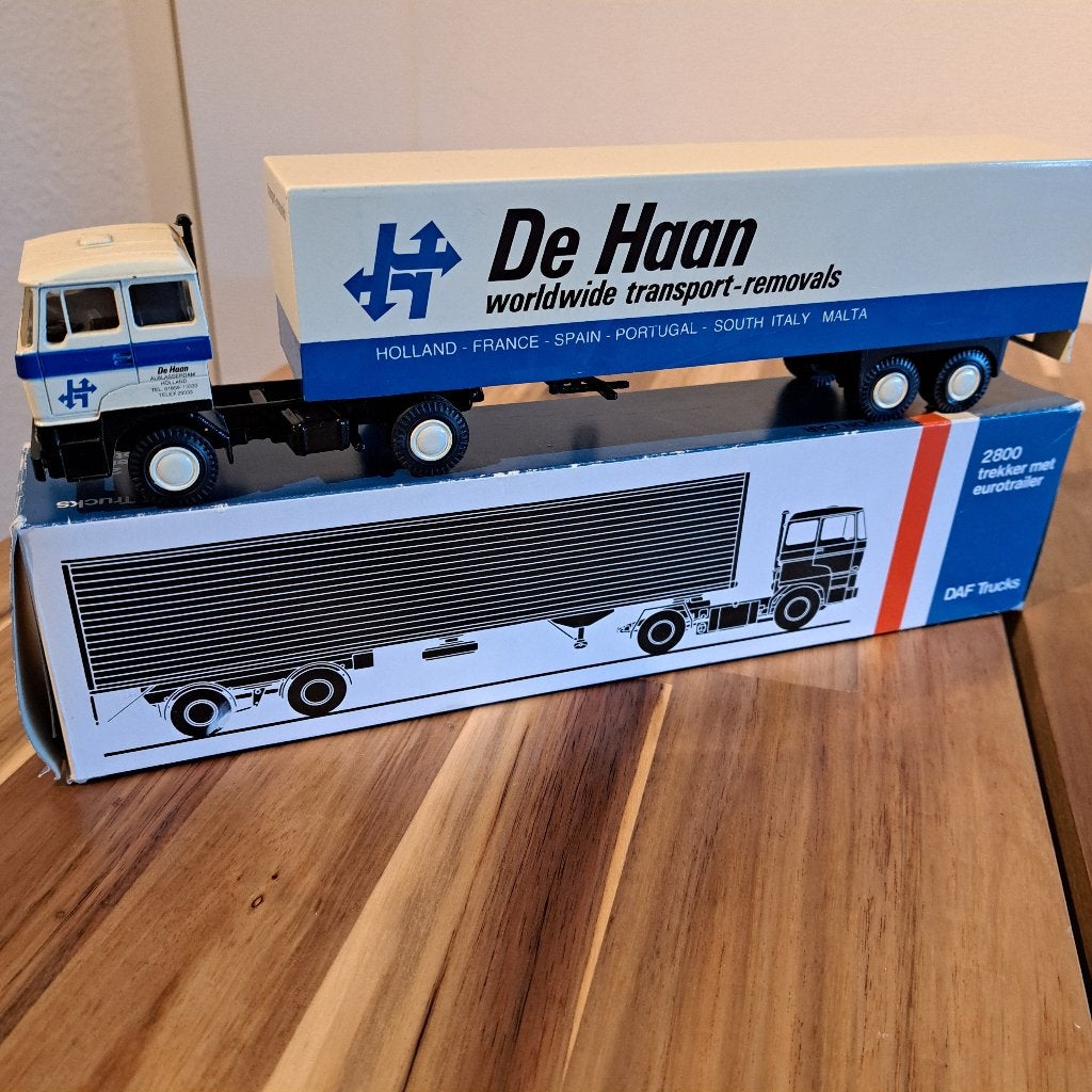 DE HAAN WORLWIDE DAF CBNATIES DIV ,FRANSEN KOELER,DAF TRUCKS, Verzenden, Nieuw, Bus of Vrachtwagen, Lion Toys