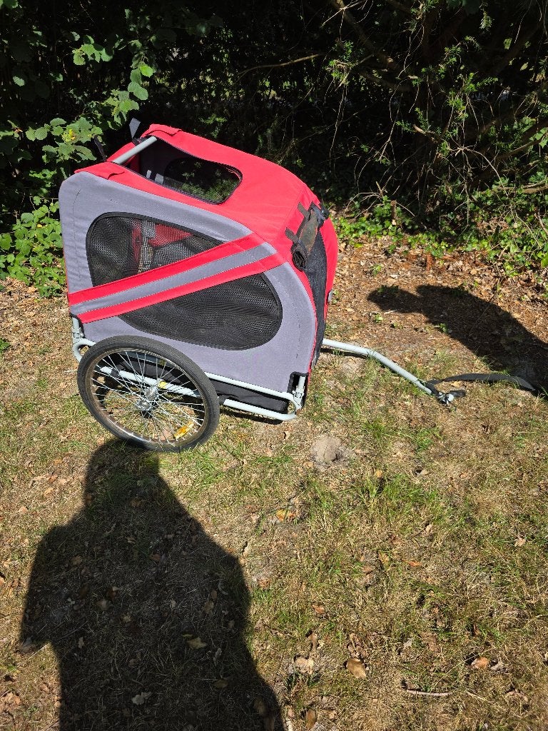 Honden fiets kar, Ophalen of Verzenden, Gebruikt, Hondenkar, Opvouwbaar