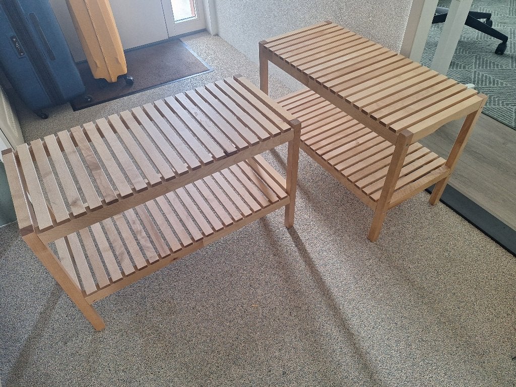 2 bankjes/rekjes, Ophalen, Gebruikt, Minder dan 75 cm, Tweepersoons