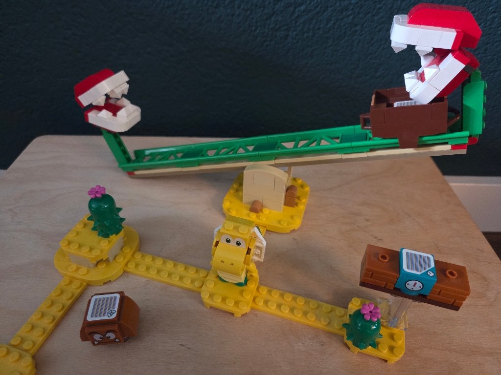 Lego Super Mario 71365 Piranha Plant Power Slide Expansion, Overige thema's, Lego, Ophalen of Verzenden, Zo goed als nieuw