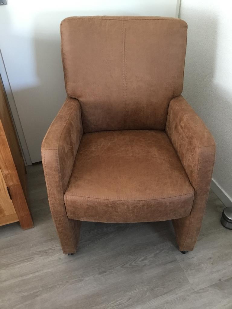 Eetkamerstoelen - eetkamerfauteuils, Huis en Inrichting, Stoelen, Ophalen, Zo goed als nieuw, Overige kleuren, Twee