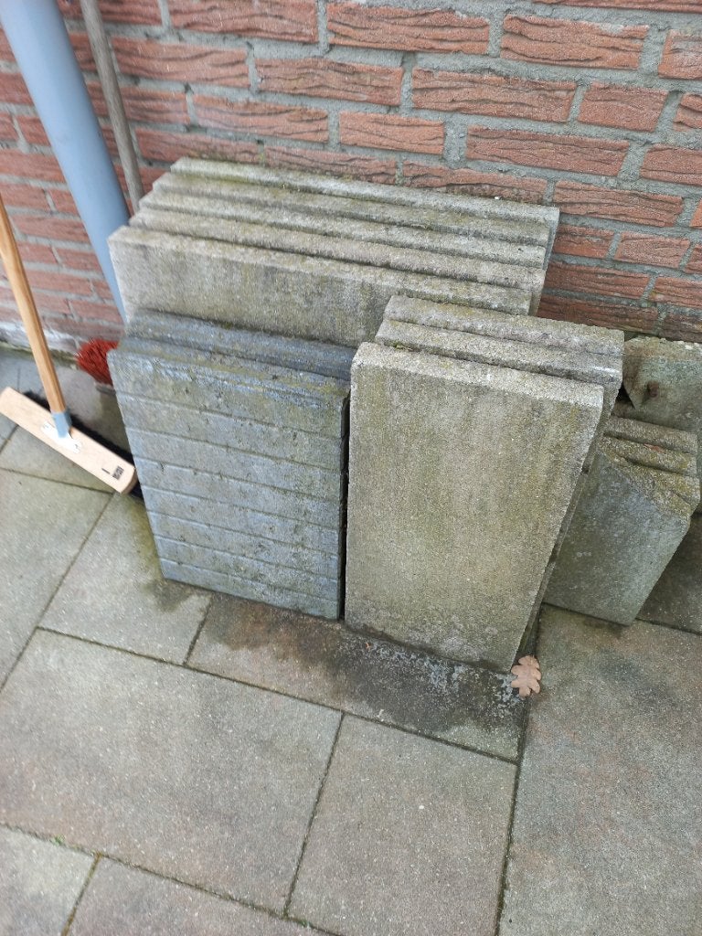 Stenen, Ophalen, Gebruikt, Beton, Terrastegels